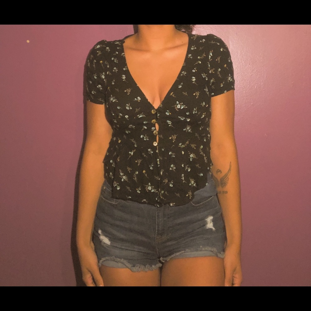 Floral button shirt